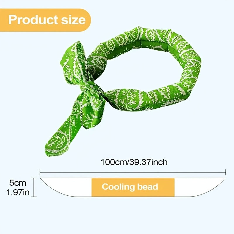 Cooling bandana, fabric detail