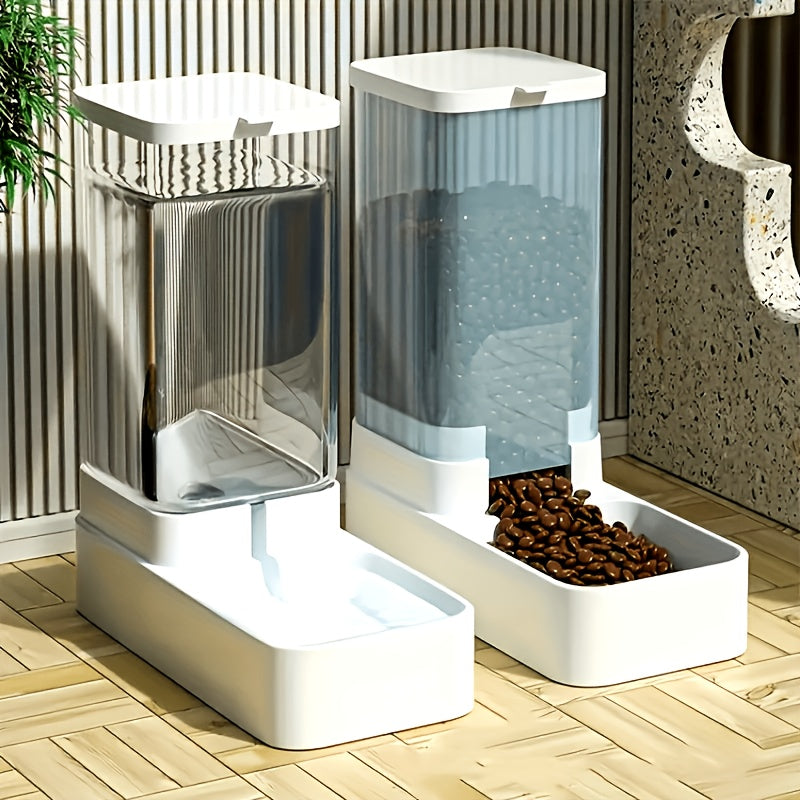 Feeder in use beside a bowl