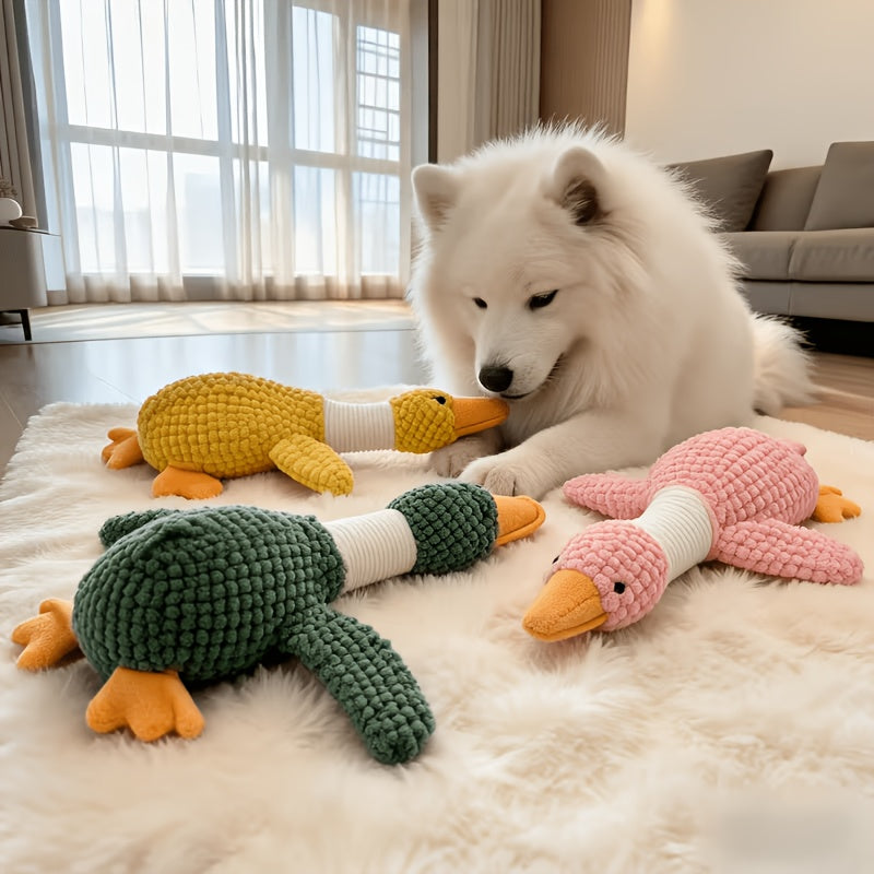 Goose toy shown in its eight colours