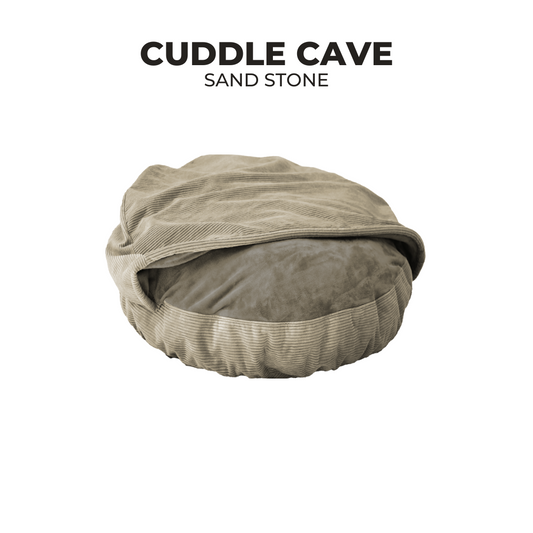 IREMIA Corduroy Cuddle Cave in Sand Stone