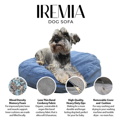 IREMIA Corduroy Dog Sofa features