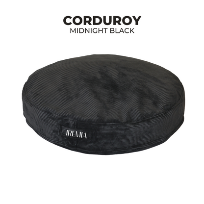 IREMIA Corduroy Dog Sofa in Midnight Black