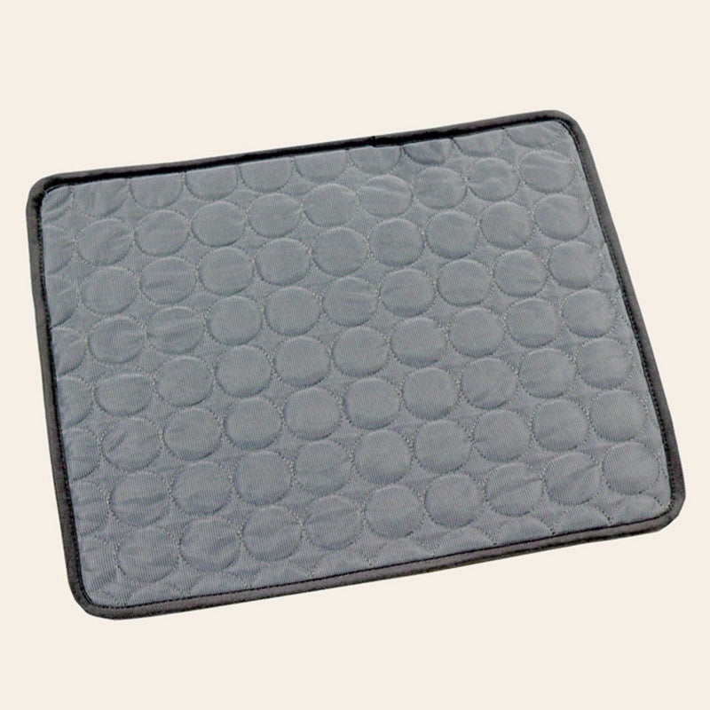 Dark grey quilted cooling mat