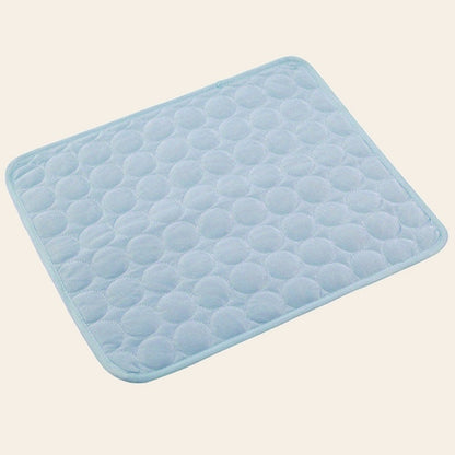 Light blue quilted cooling mat